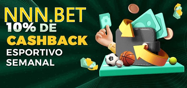 10% de bônus de cashback na NNN.BET