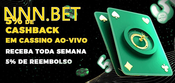 Promoções do cassino ao Vivo NNN.BET